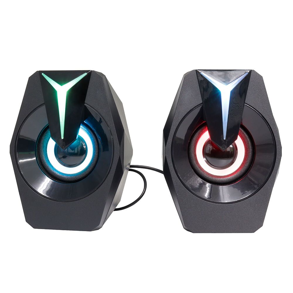 Parlante Usb Rgb  Pc K8 Color Negro