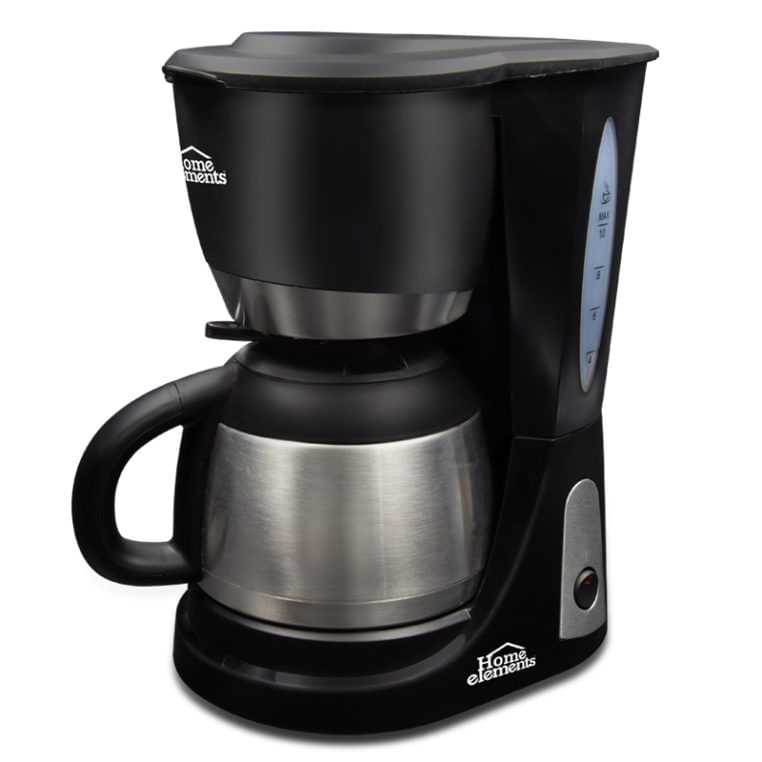 CAFETERA ELECTRICA 10 TAZAS JARRA ACERO HOME ELEMENTS