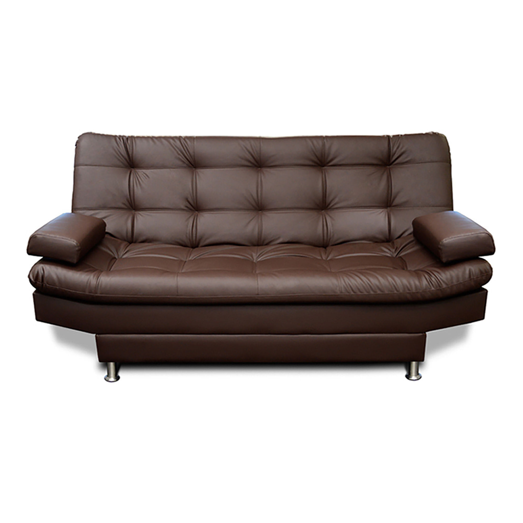 Sofa Cama Imperial tipo cuero marron