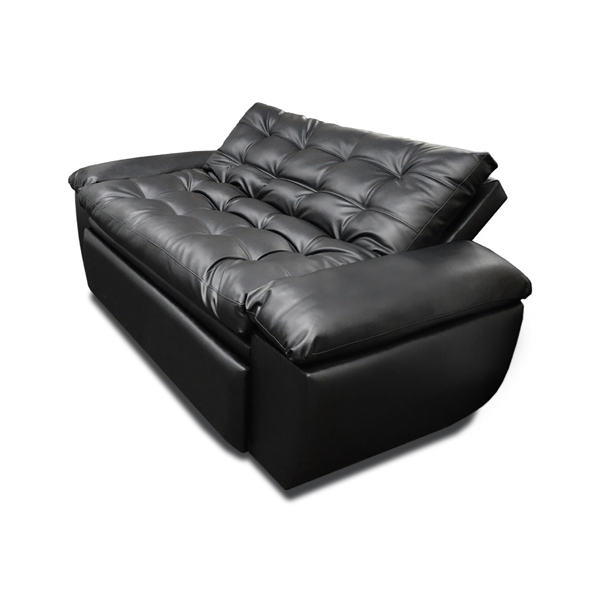 Sofa Cama Practi tipo cuero negro