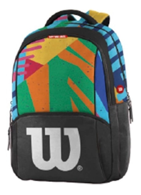 Morral Escolar Mochila Universitaria Wilson Bolso Unisex Figures Negro
