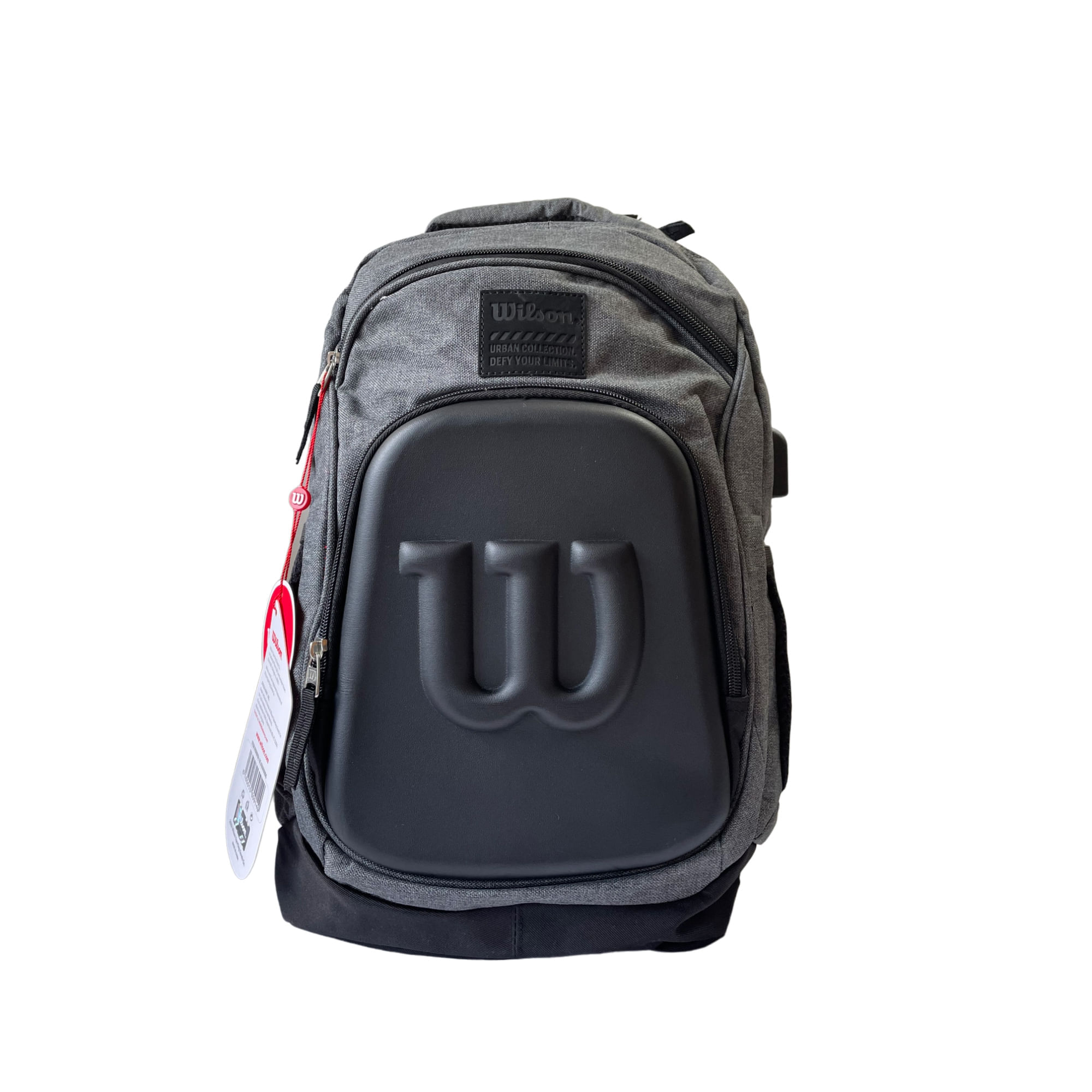 Morral Escolar Mochila Universitaria Wilson Bolso Unisex Gris oscuro Boston