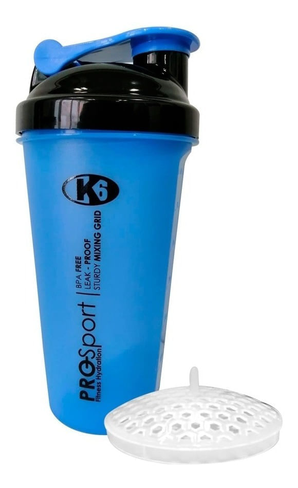 Shaker Vaso Mezclador Pro Sport K6 700 Ml Azul