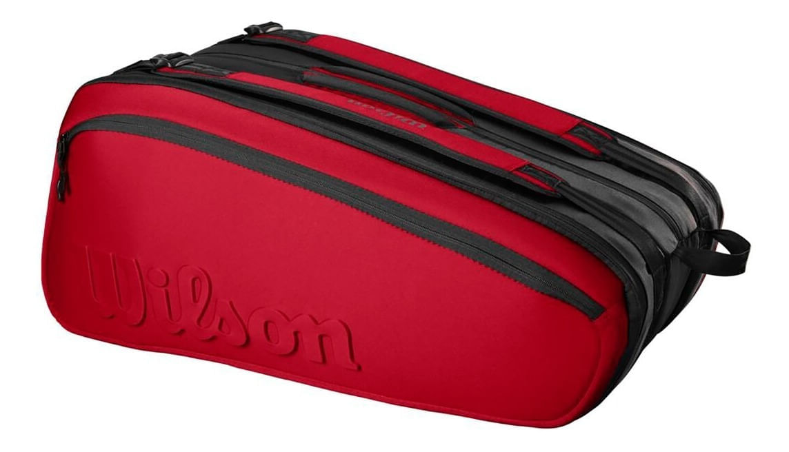 Morral Raquetero Bolso Thermobag Tenis Wilson Tour 15pk-Rojo Clash V2