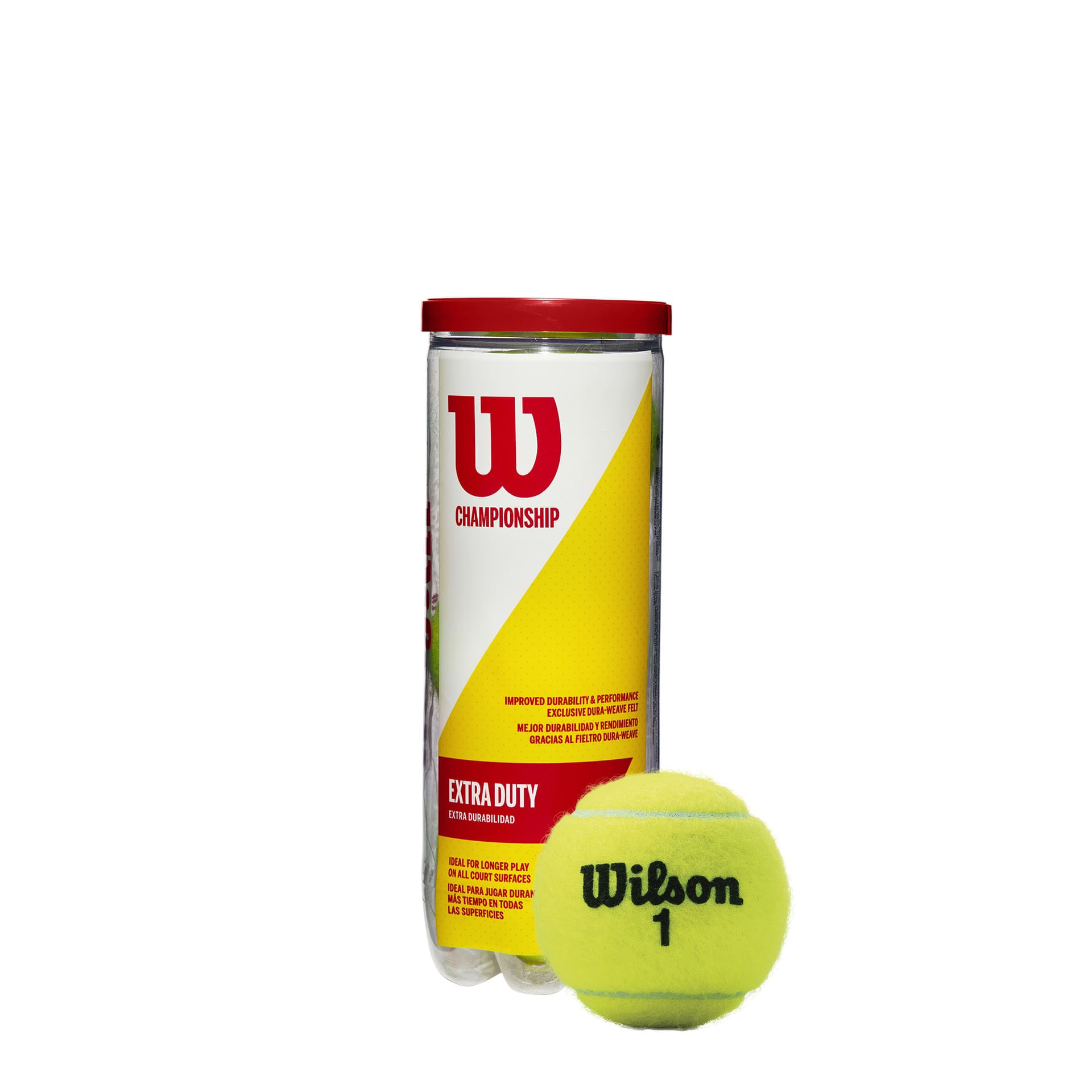 Tubo De Pelotas Bolas De Tenis Wilson Pelotas Championship-Extra Duty