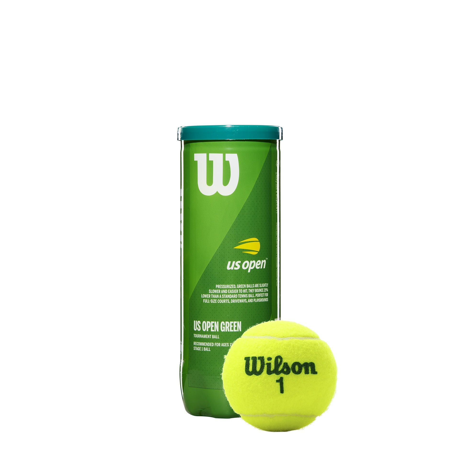 Tarro De Pelotas De Tenis Wilson Punto Iniciación-Punto verde