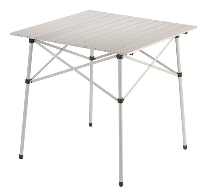 Mesa Plegable Camping Coleman Compacta Portatil Aluminio Blanco