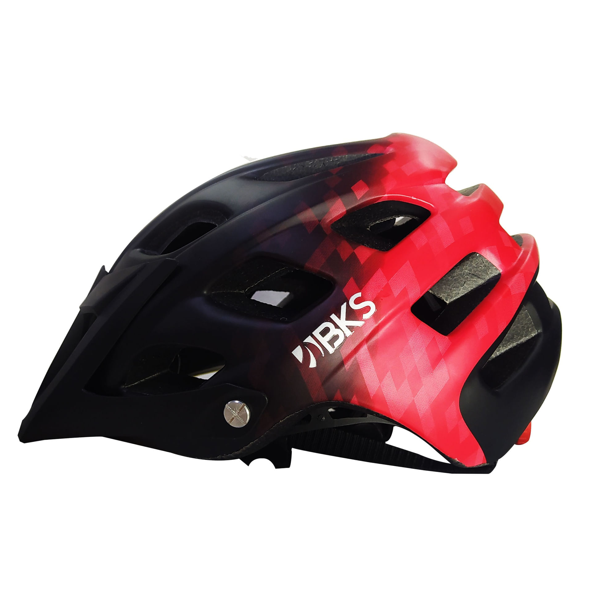 Casco Bicicleta Bmx Profesional Bks Mtb H360 Ruta Ciclismo-Rojo/Negro / M