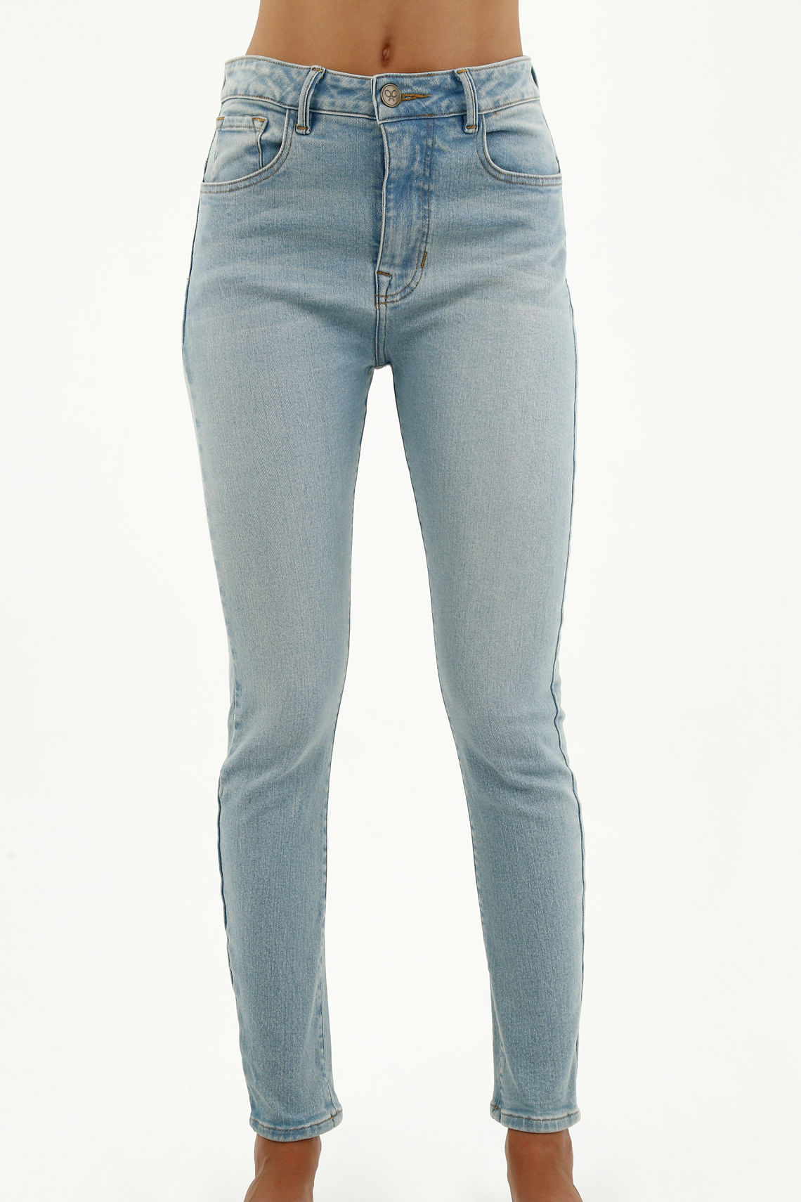 Jean tipo Jegging azul para mujer