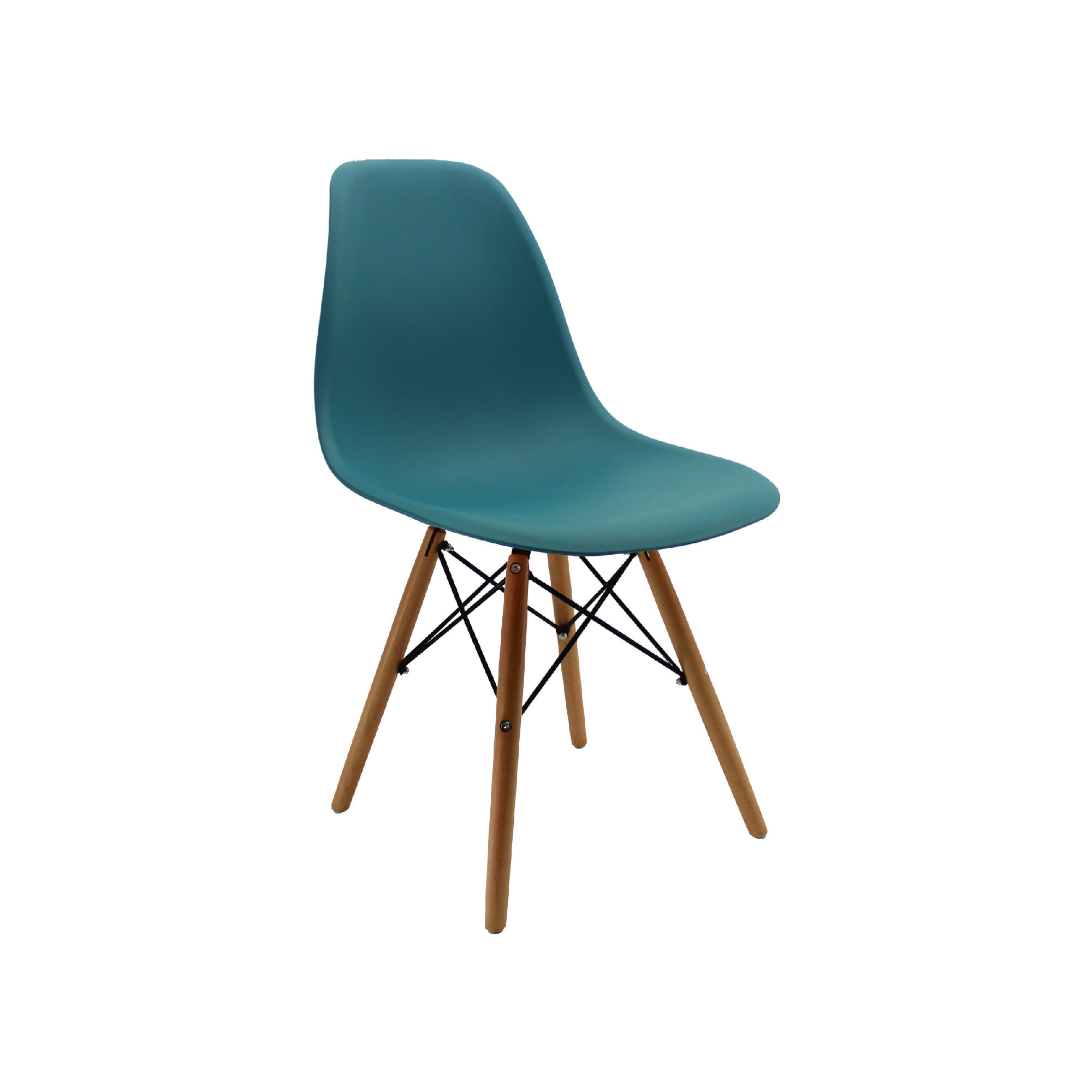Silla 5CERO para comerdor, sala, restaurante Bertolini Color Azul petroleo