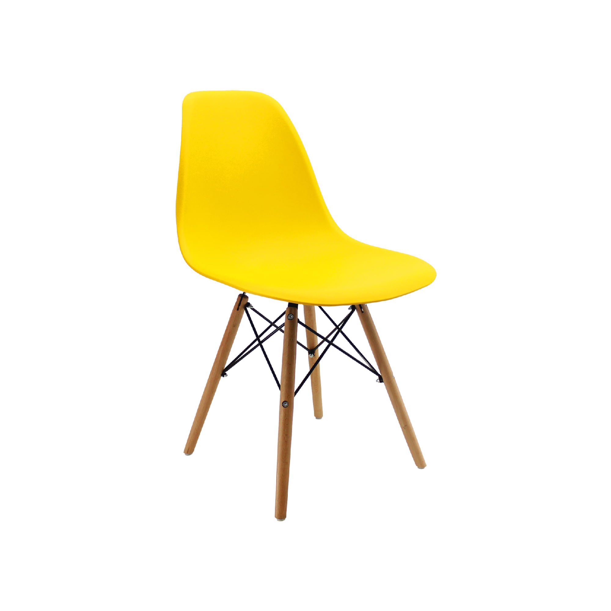 Silla 5CERO para comerdor, sala, restaurante Bertolini Color Amarilla