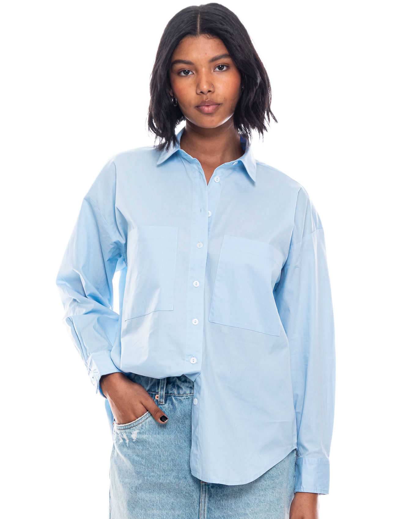 Camisa Manga Larga Unicolor