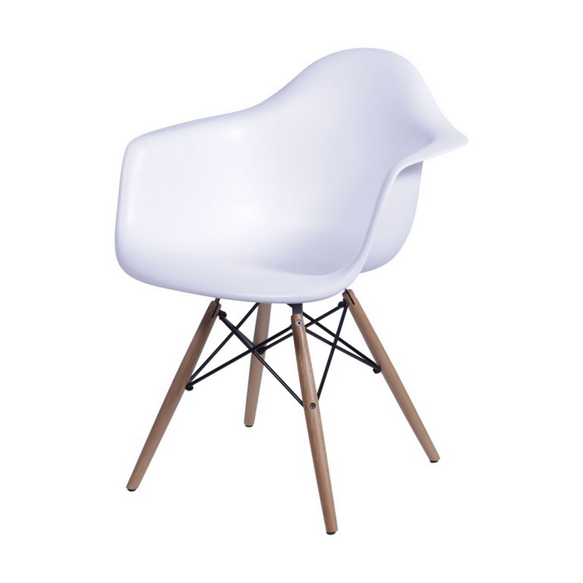 SILLA DKR CON BRAZOS TIPO EAMES BLANCA BOXBIT