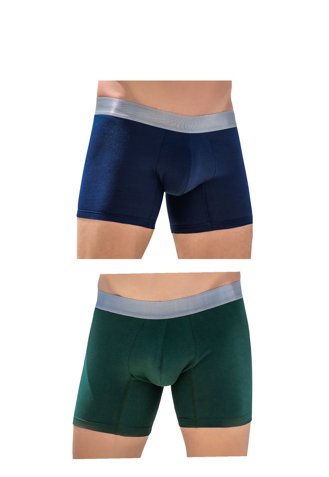 Bóxer Paq X2 Para Hombre Navy/Verde MP