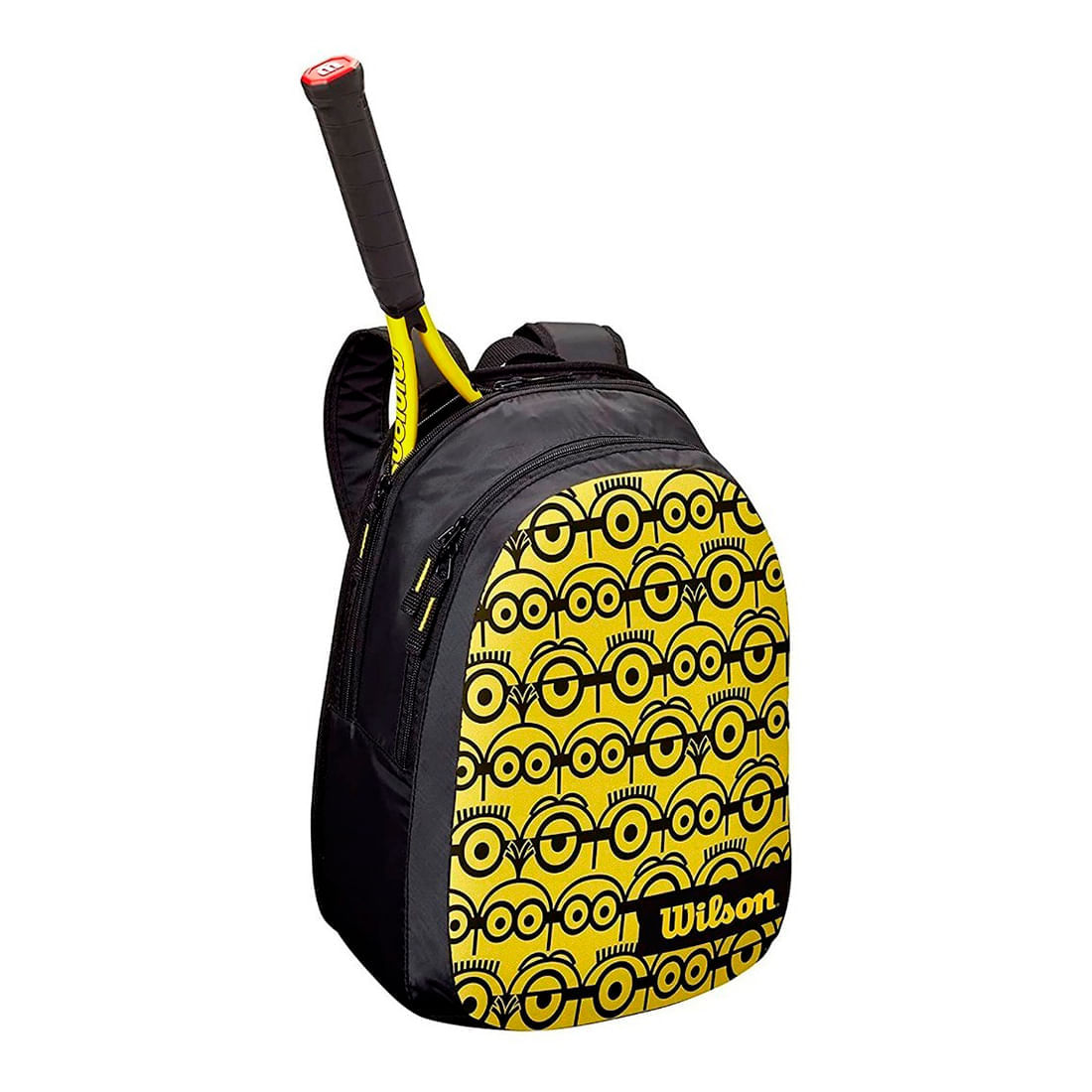Bolso Raquetero Morral Tenis Wilson 2pk Minions Jr Backpack