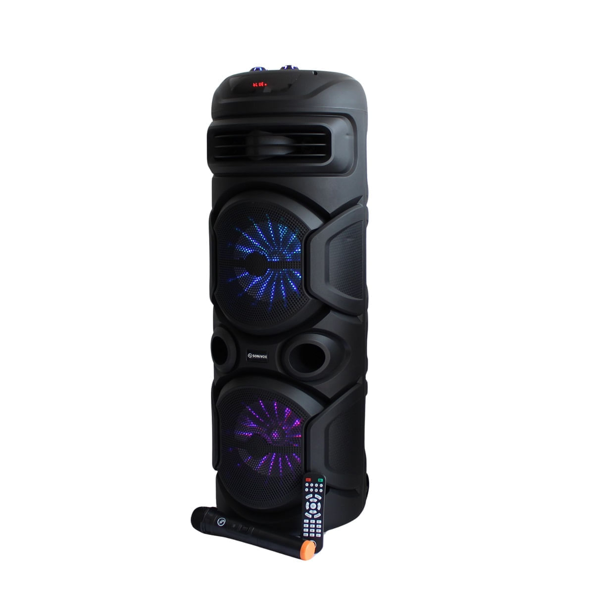 Potente Parlante 12K PMPO Doble 8 Pulgadas Radio FM