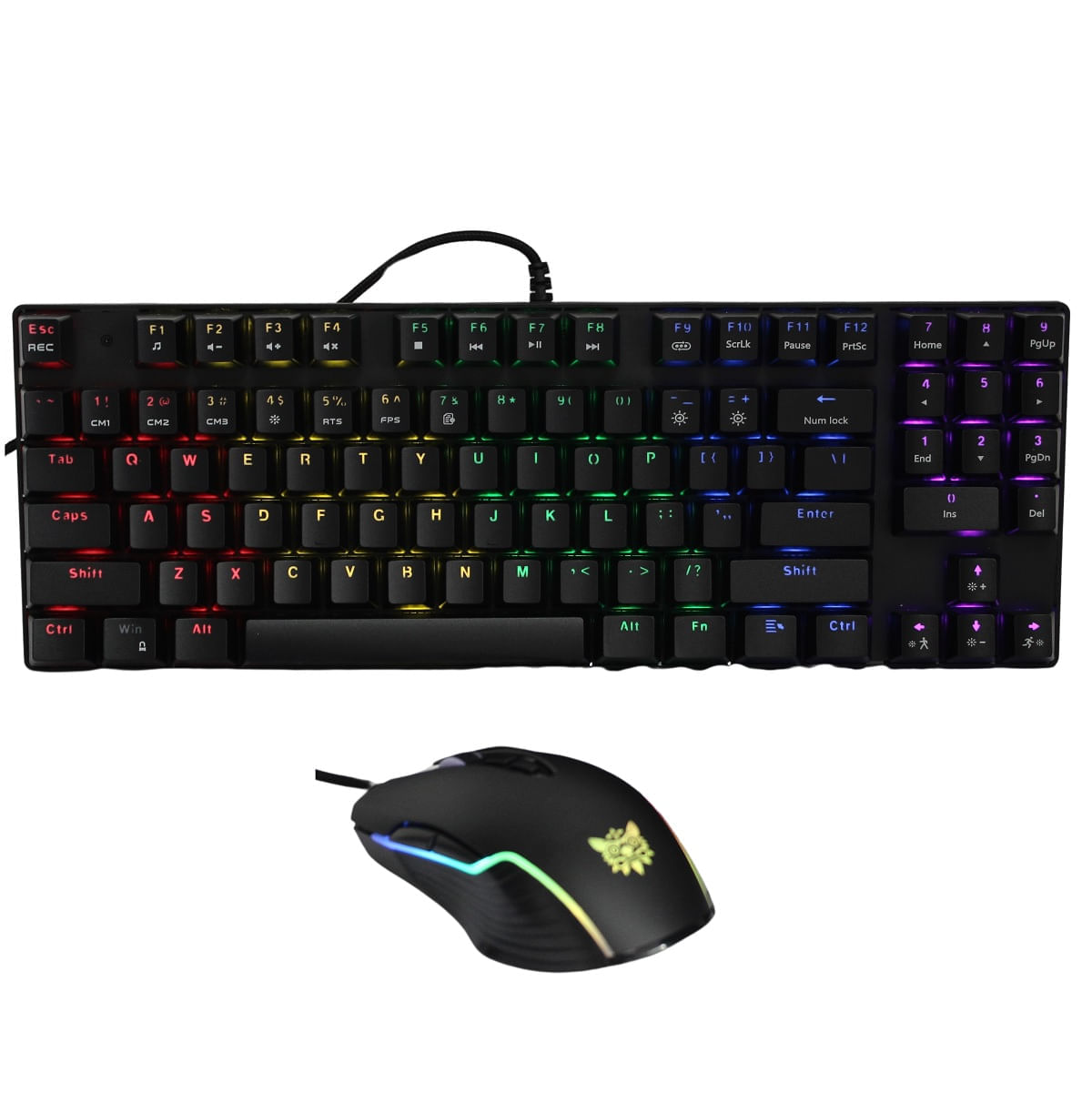 Combo Gamer RGB Teclado Mecánico y Mouse Ajustable Oferta Limitada