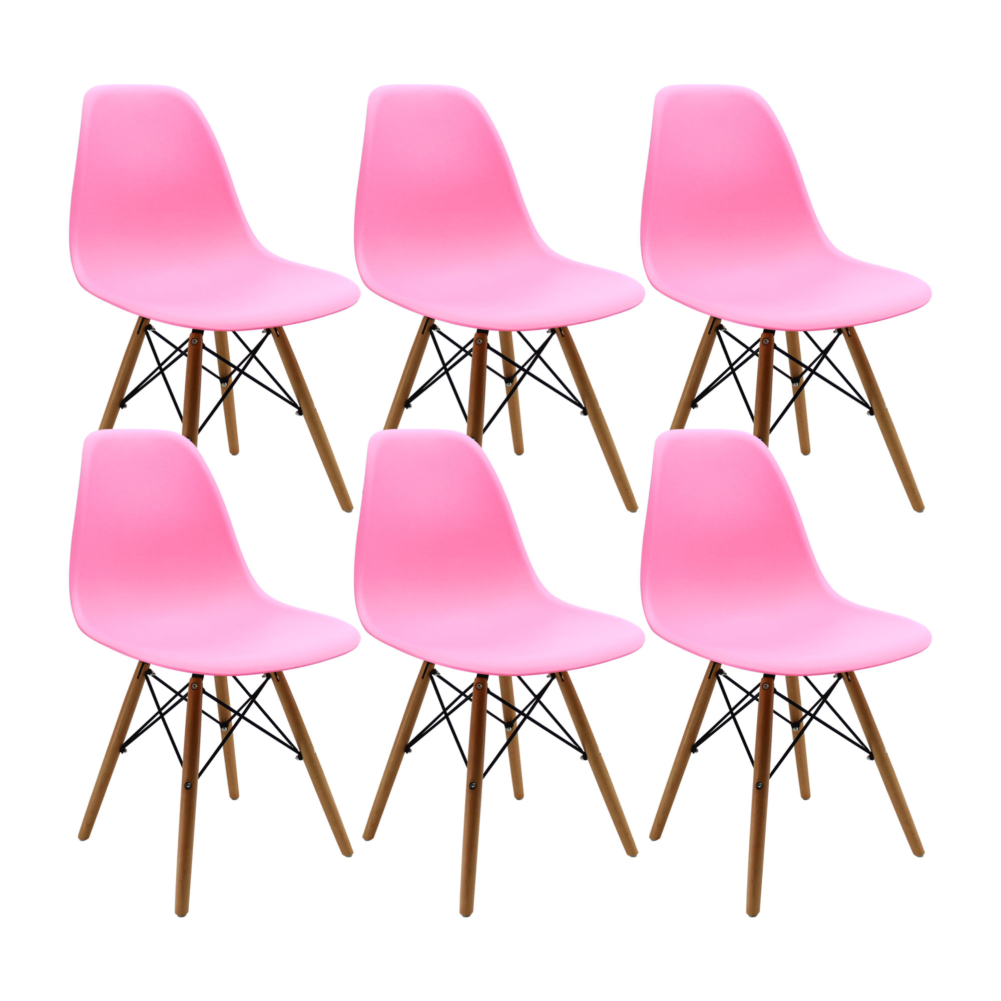 Kit x6 Sillas Boxbit DKR Tipo Eames