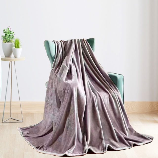 Manta Esencial Unicolor Gris Extradoble