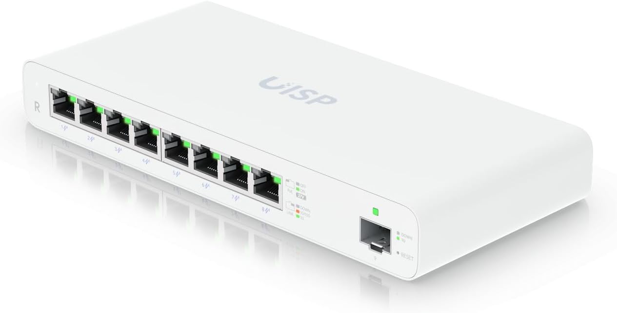 Dispositivo de red Conmutador/Router UISP UISP-R 8 puertos Ubiquiti