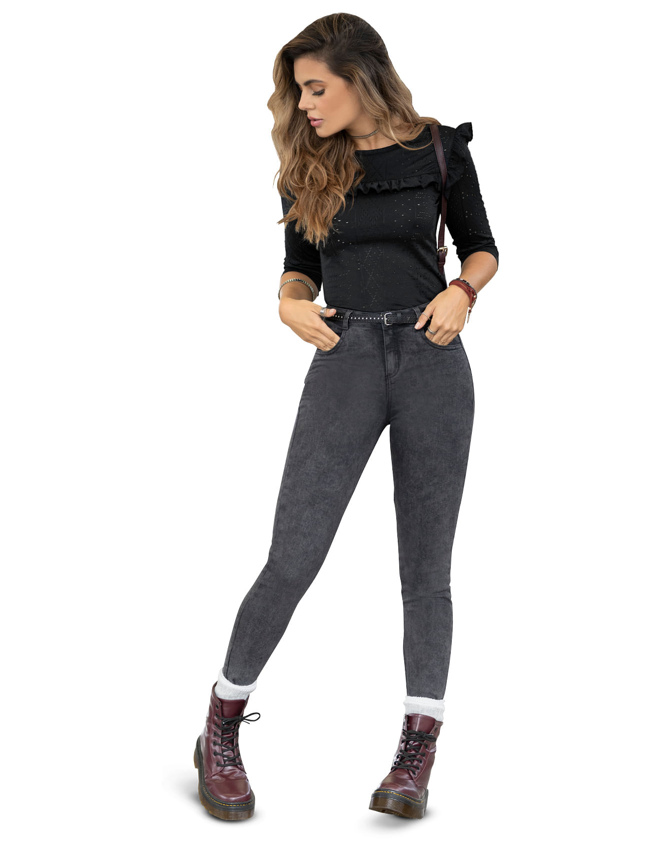 Jean Mujer Negro Rutta 78418