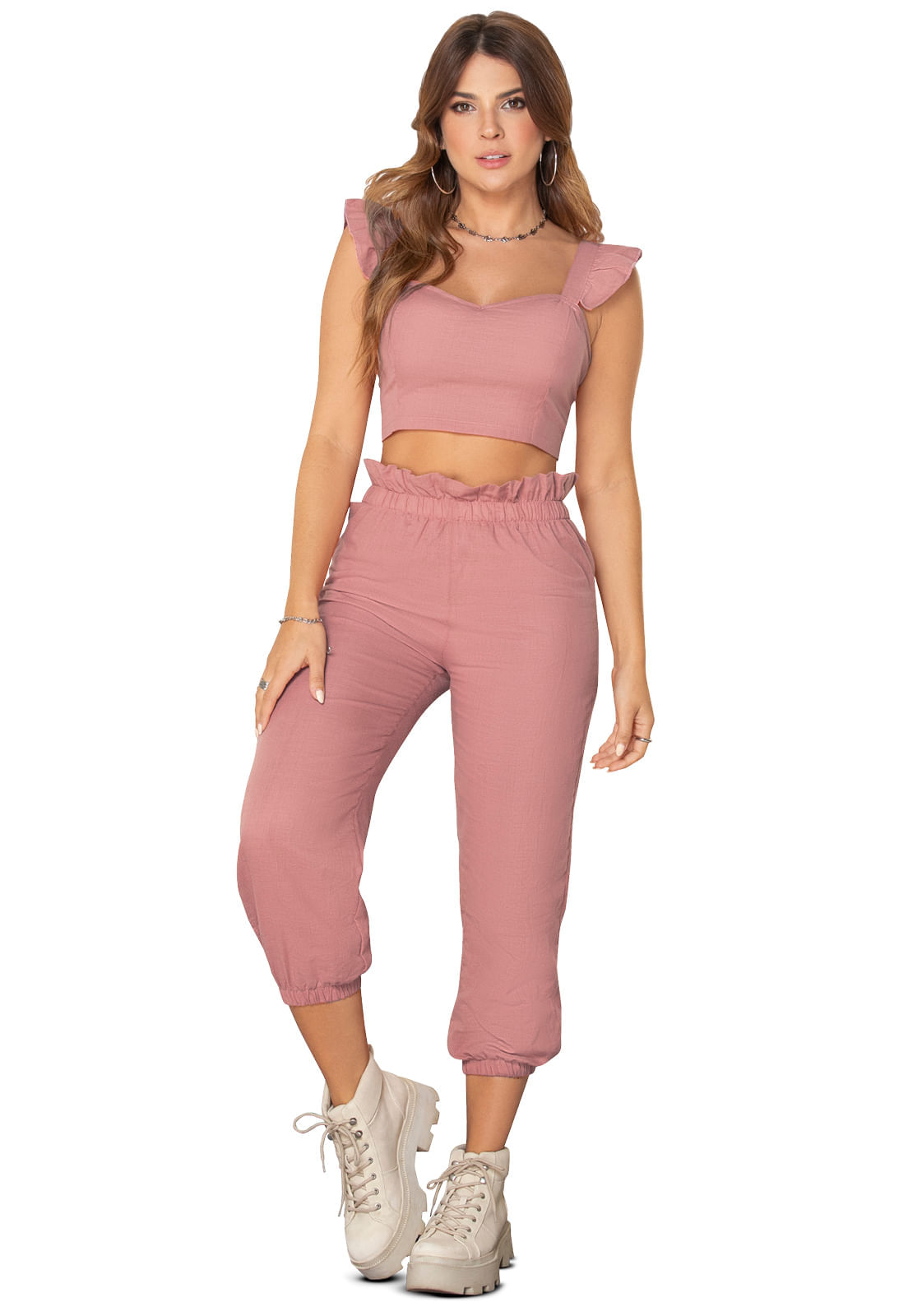 Conjunto Mujer Rosa Atypical 92464
