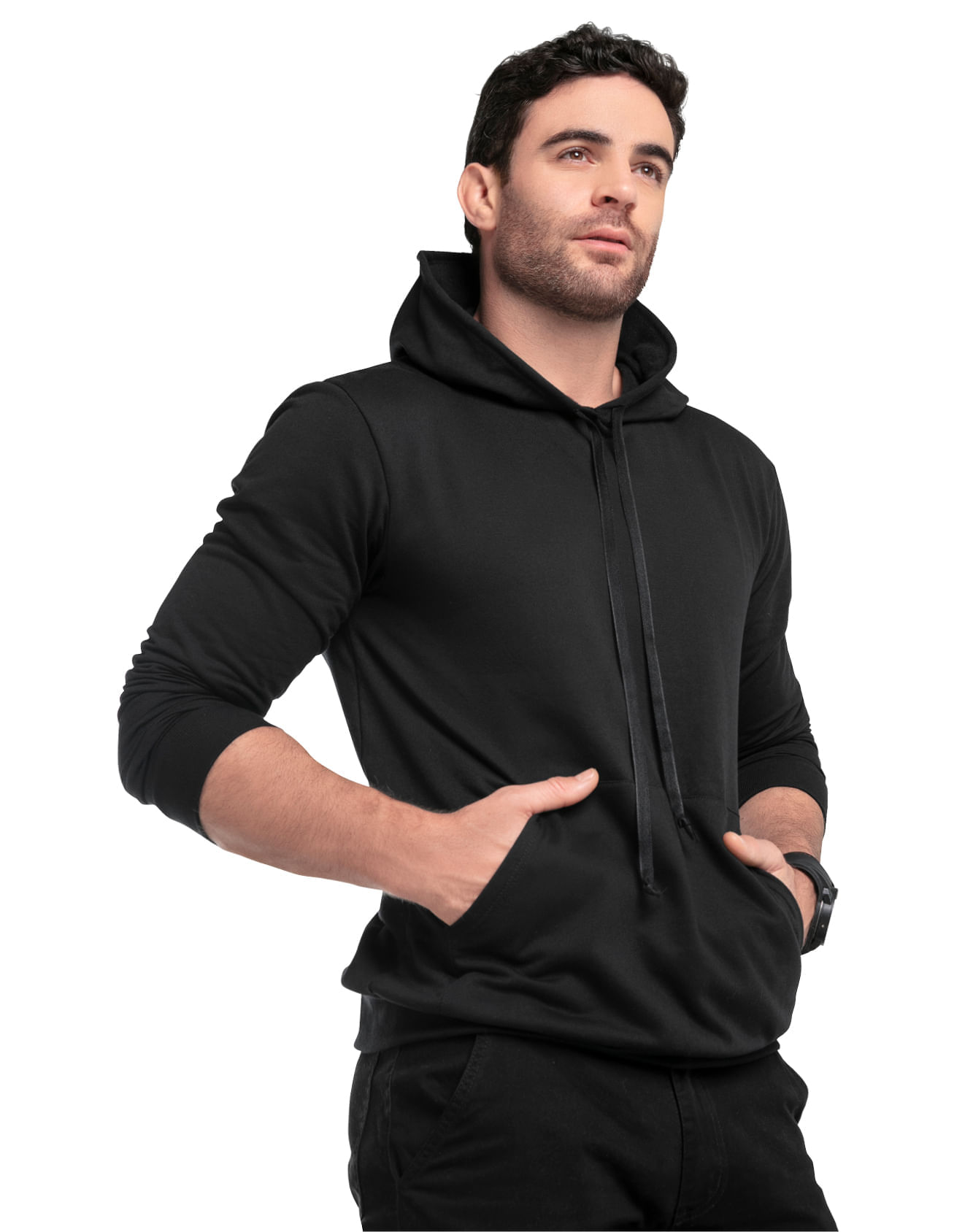 Buzo Hombre Negro Mp 89754