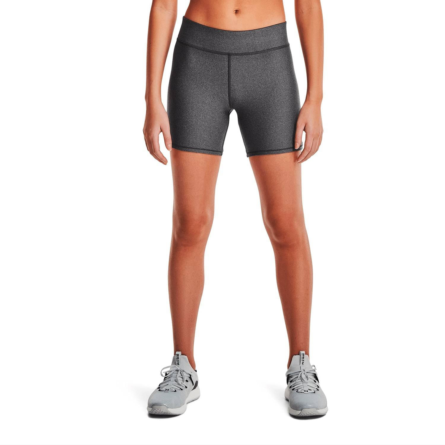 Short De Compresion Under Armour Mid Rise Middy Gris Mujer