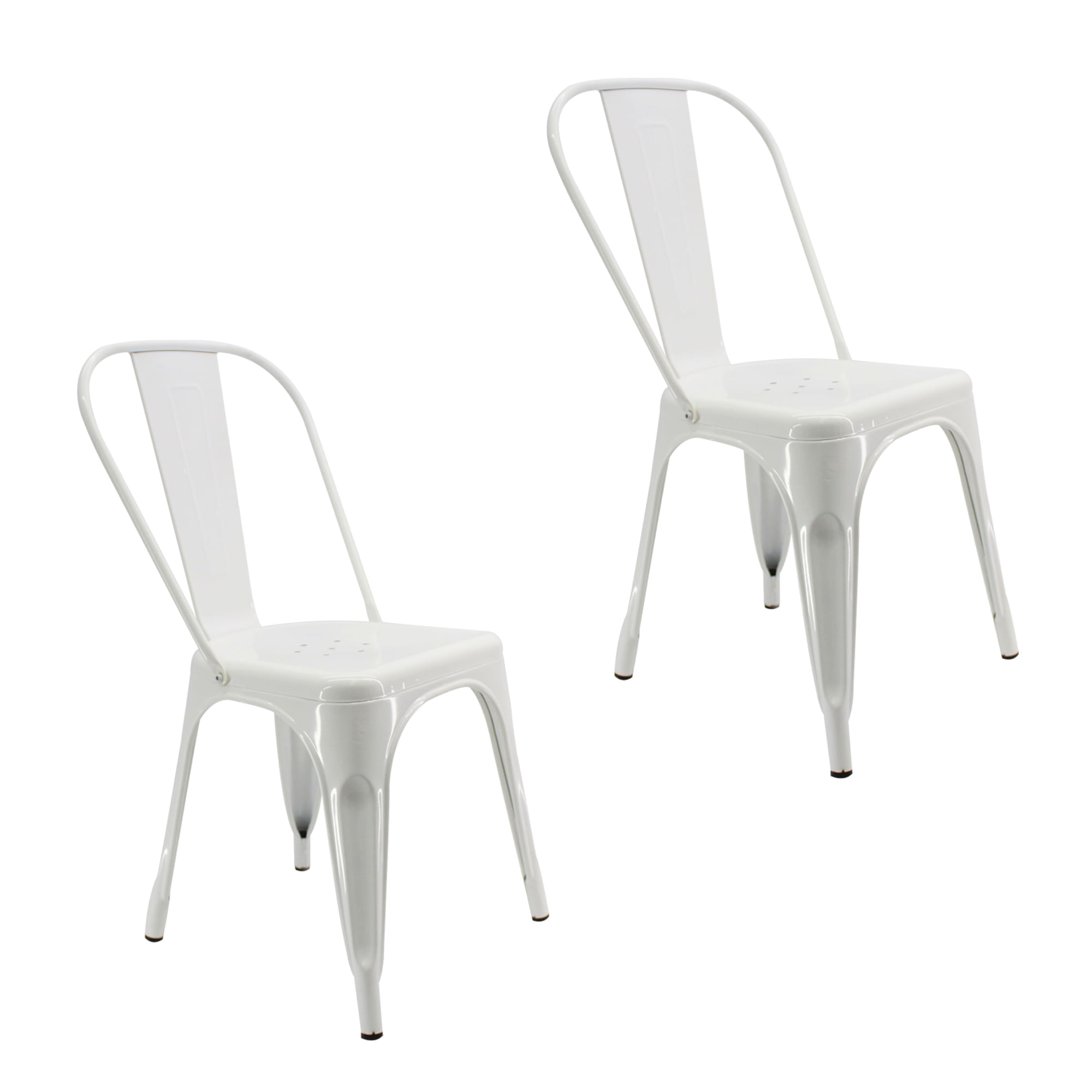 SET X 2 SILLAS TITAN TIPO TOLIX BLANCAS BOXBIT