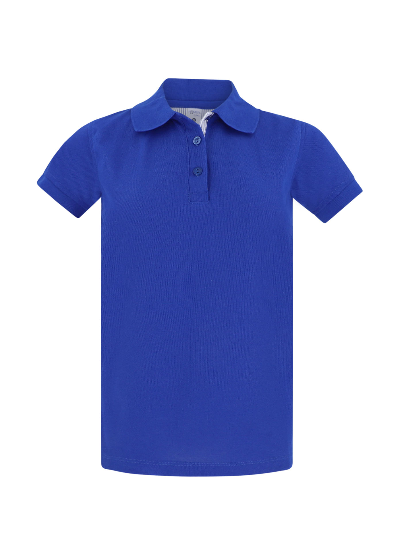 Camiseta tipo polo para mujer Hamer azul rey