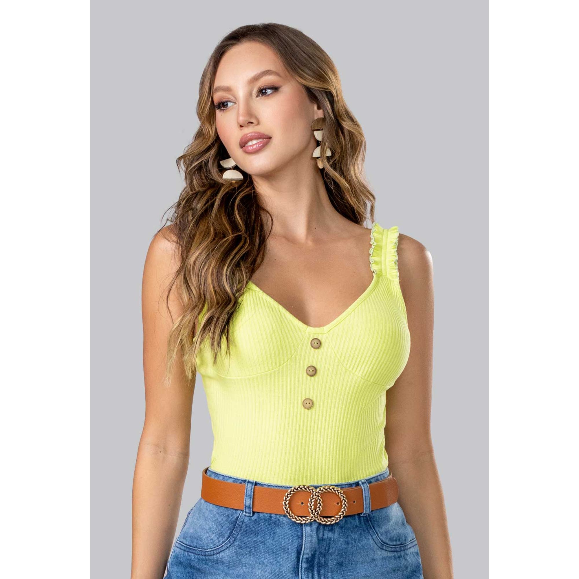 Blusa Mujer Verde Mp 102616