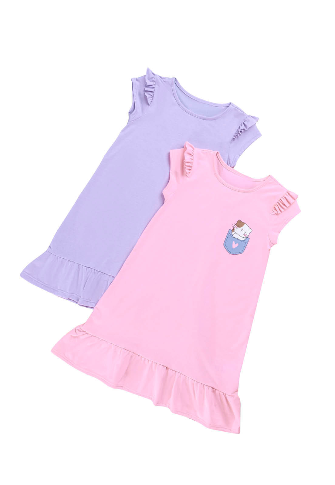 Vestido Paq X2 Infantil Multicolor Mp 1156