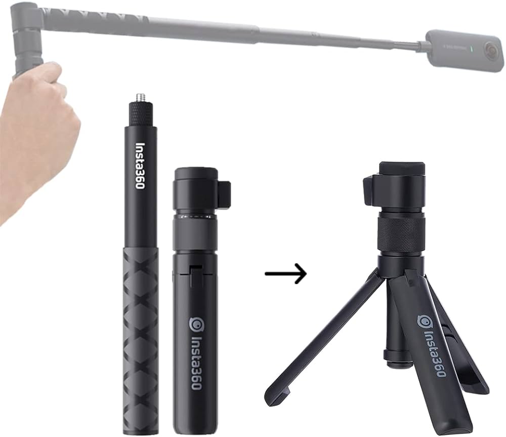 Bullet time (base trípode con selfie stick invisible de 114cm) original Insta360