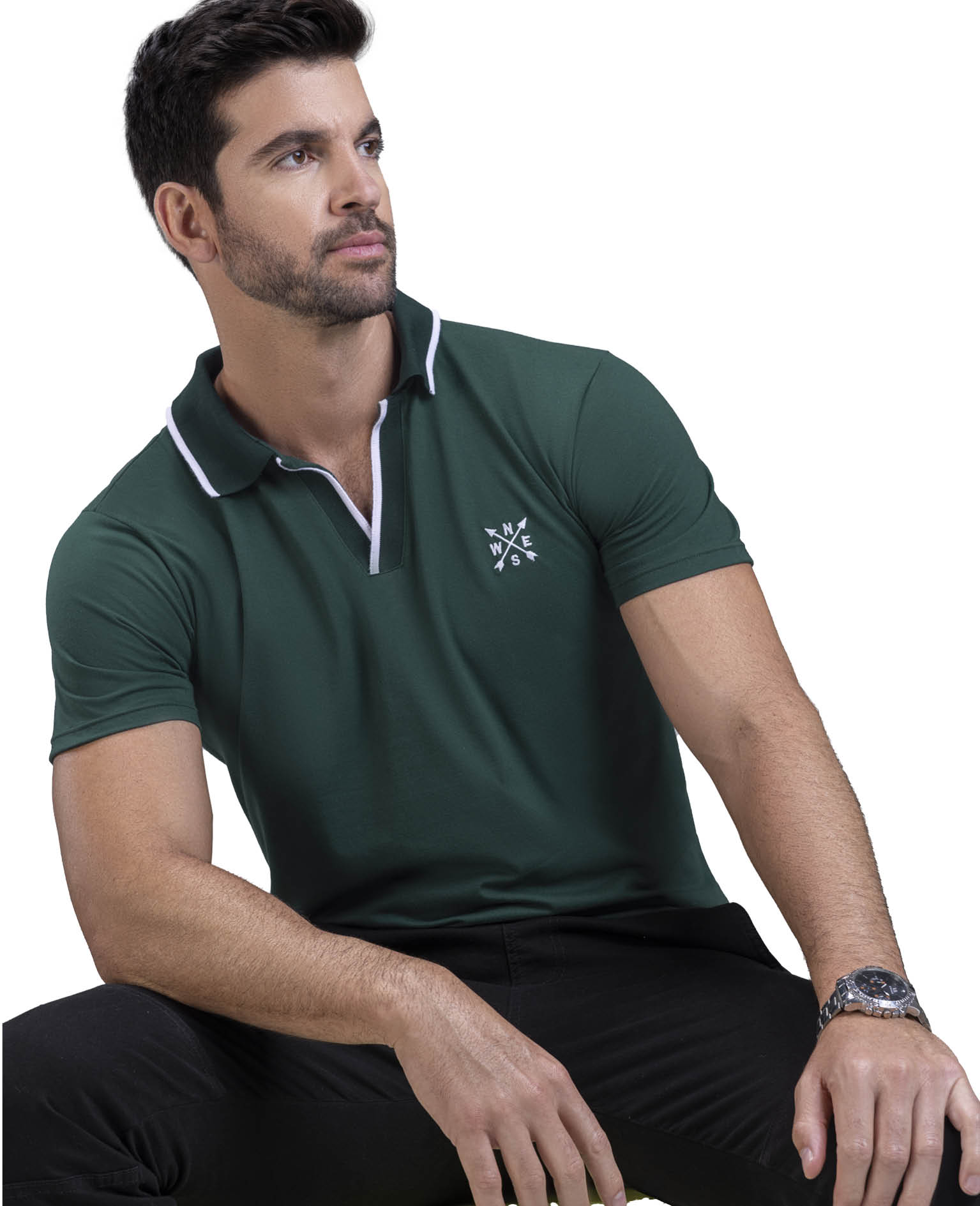 Polo Hombre Verde Mp 87630