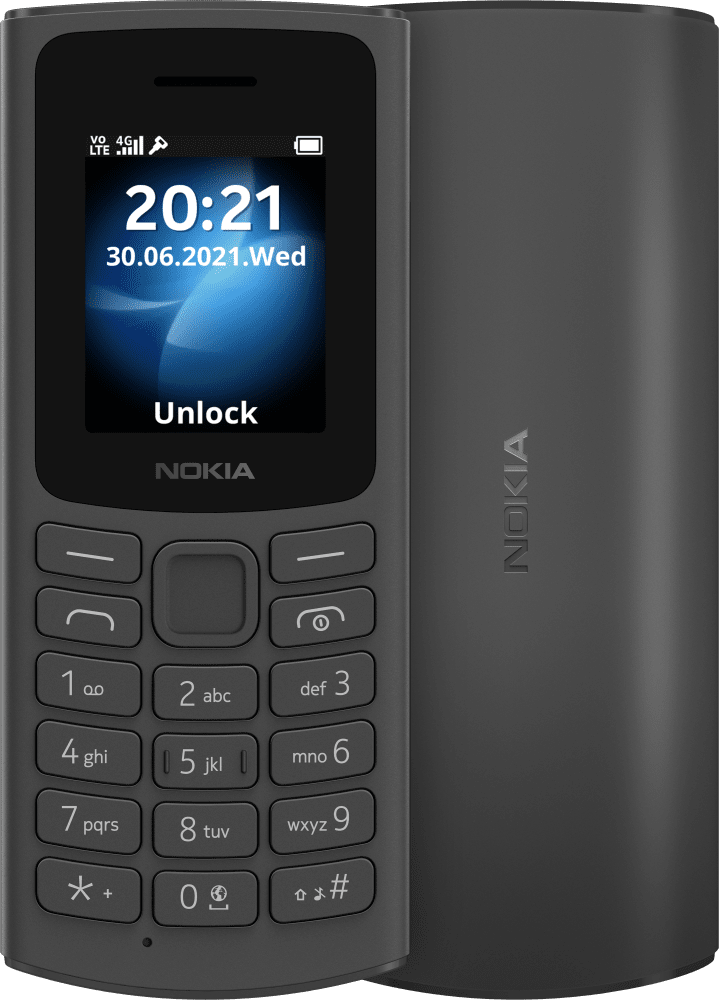 Celular Nokia 105 4G 128Mb 48Mb Negro