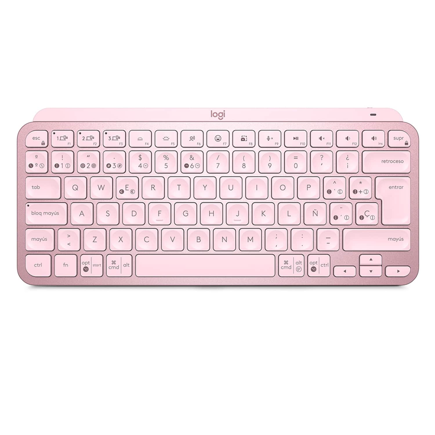 Teclado multidispositivo MX KEYS MINI Logitech Bluetooth rosa