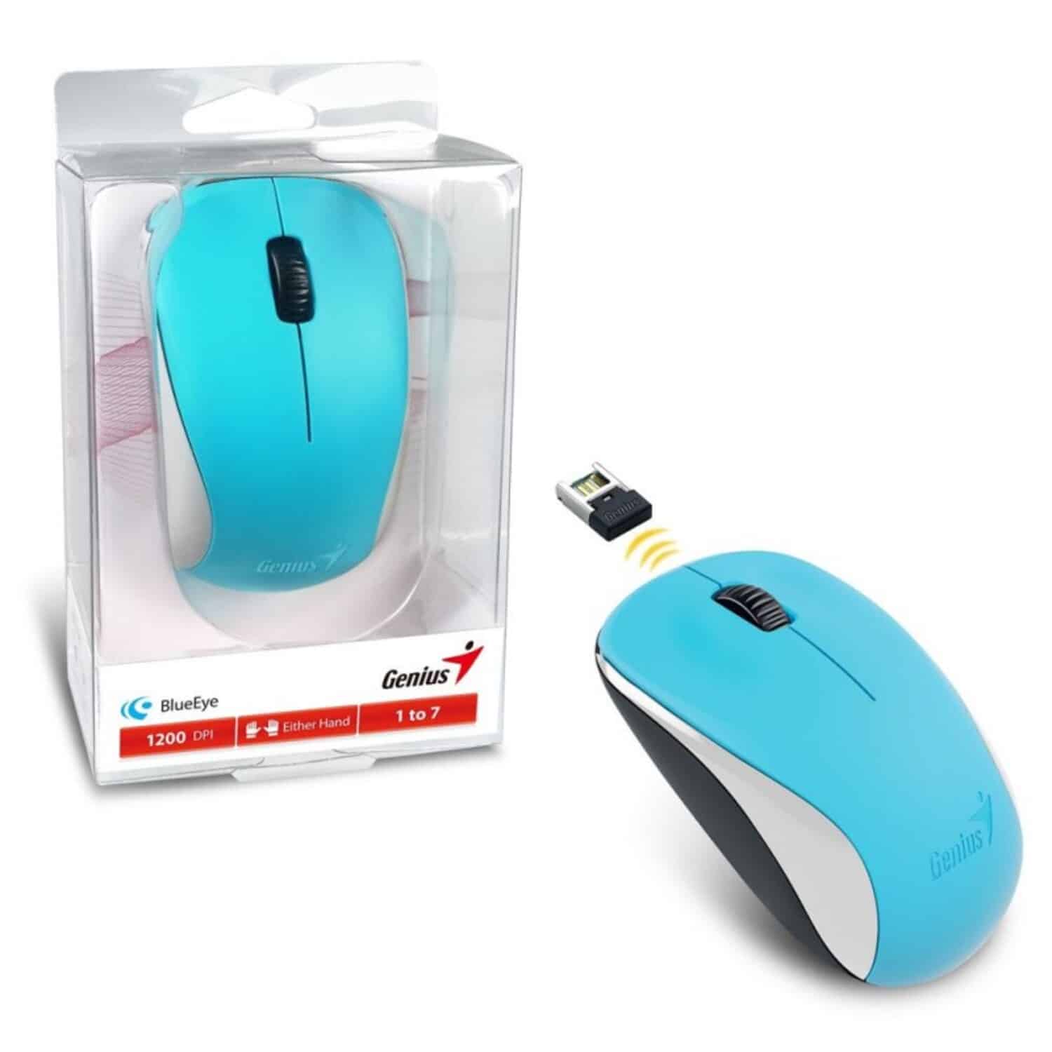 Mouse Inalámbrico NX-7000  2.4 GHz Genius Azul