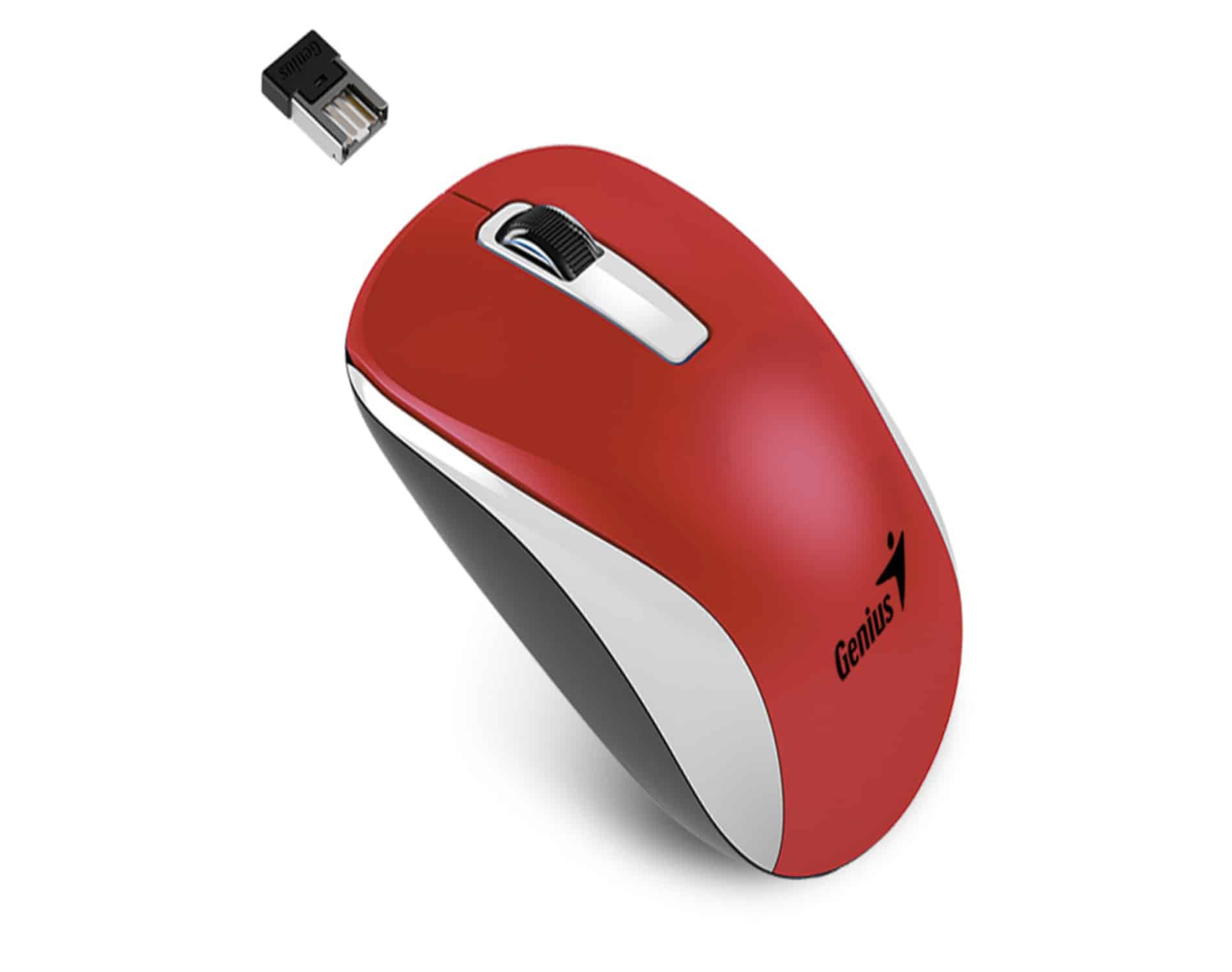 Mouse Inalámbrico NX-7010 2.4 GHz Genius Rojo