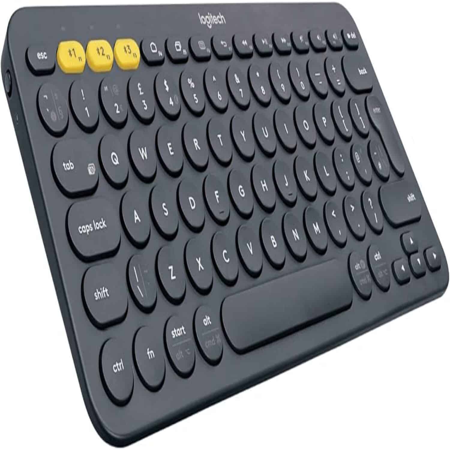 Teclado portatil Pebble 2 K380  Logitech Bluetooth grafito
