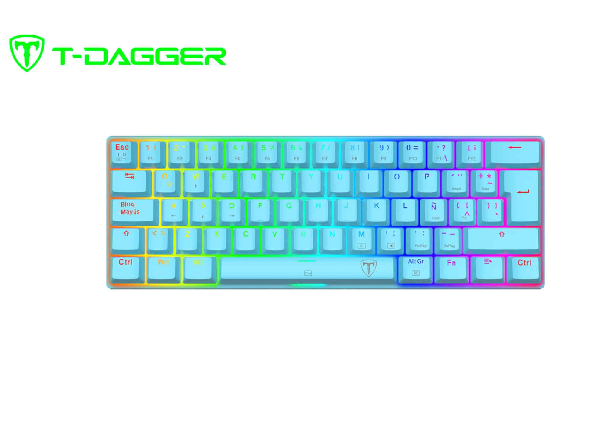 Teclado Gamer alámbrico USB T-TGK321B-RGB T-Dagger arena retroiluminación