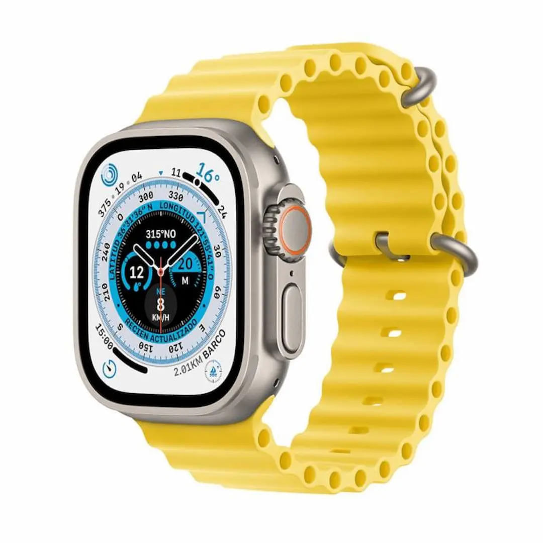 Reloj Inteligente Mobulaa Smart Watch IW8 Pro Max Amarillo