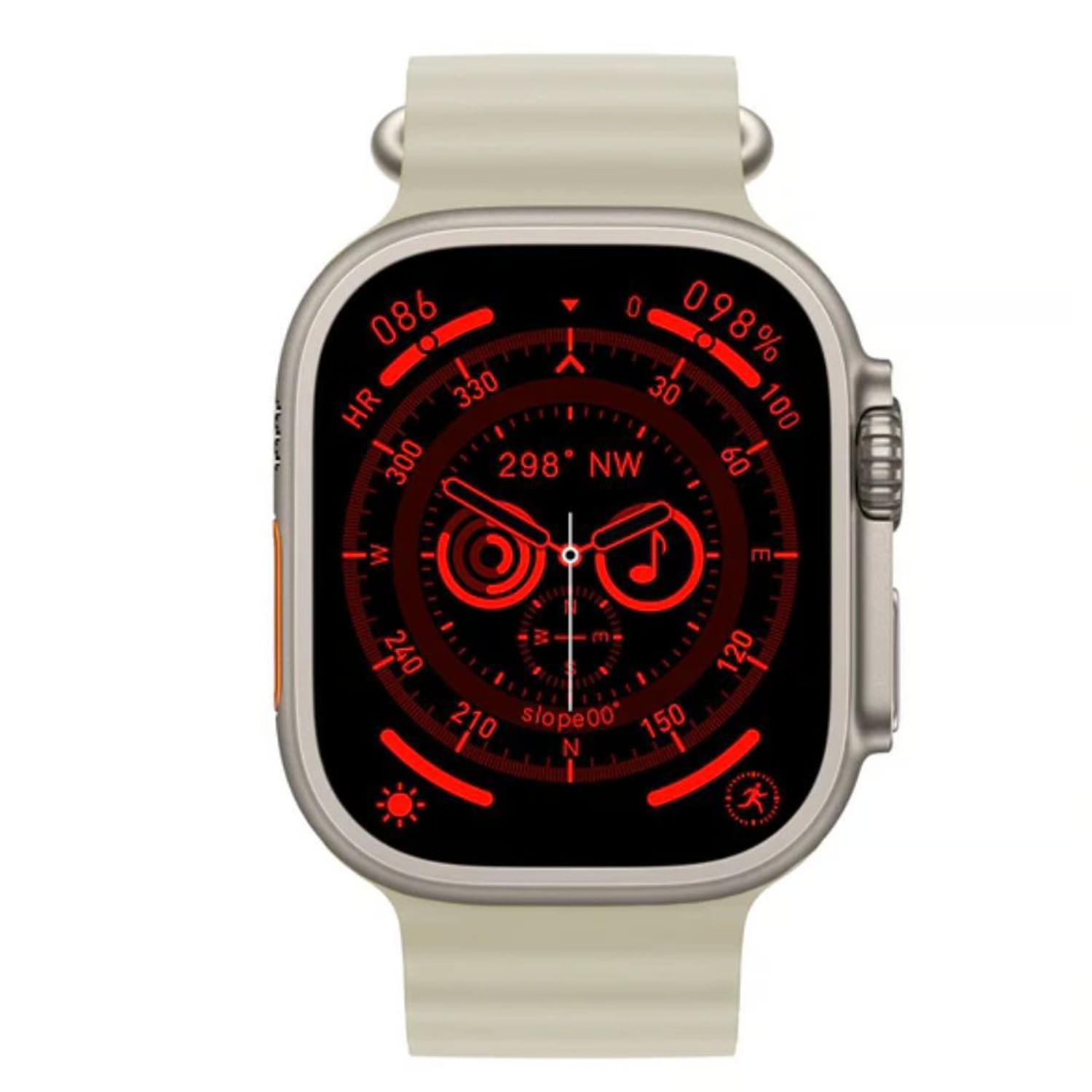 Reloj Inteligente Mobulaa Smart Watch IW8 Pro Max Blanco