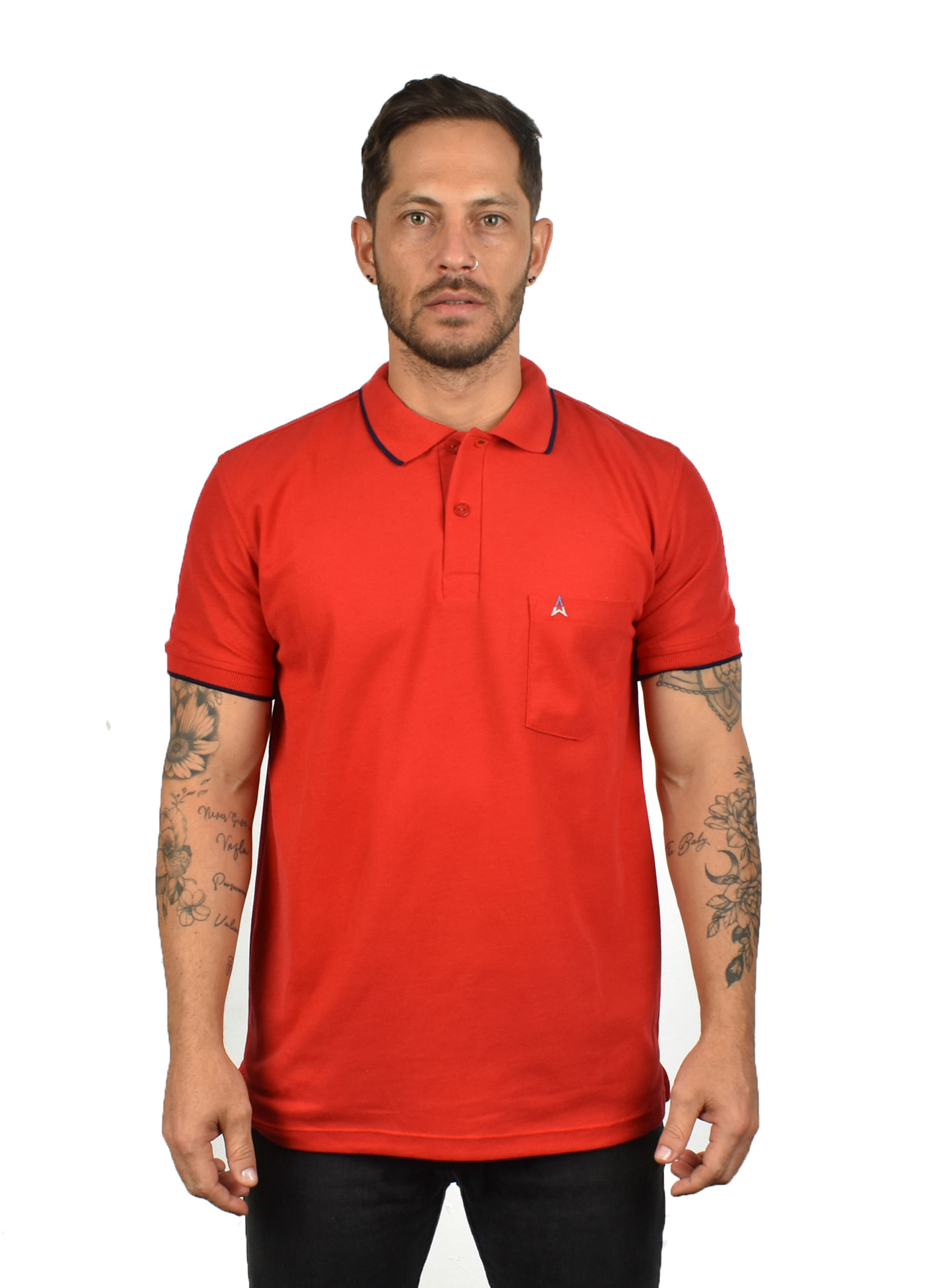 Camiseta Tipo Polo Para Hombre Hamer Con Bolsillo