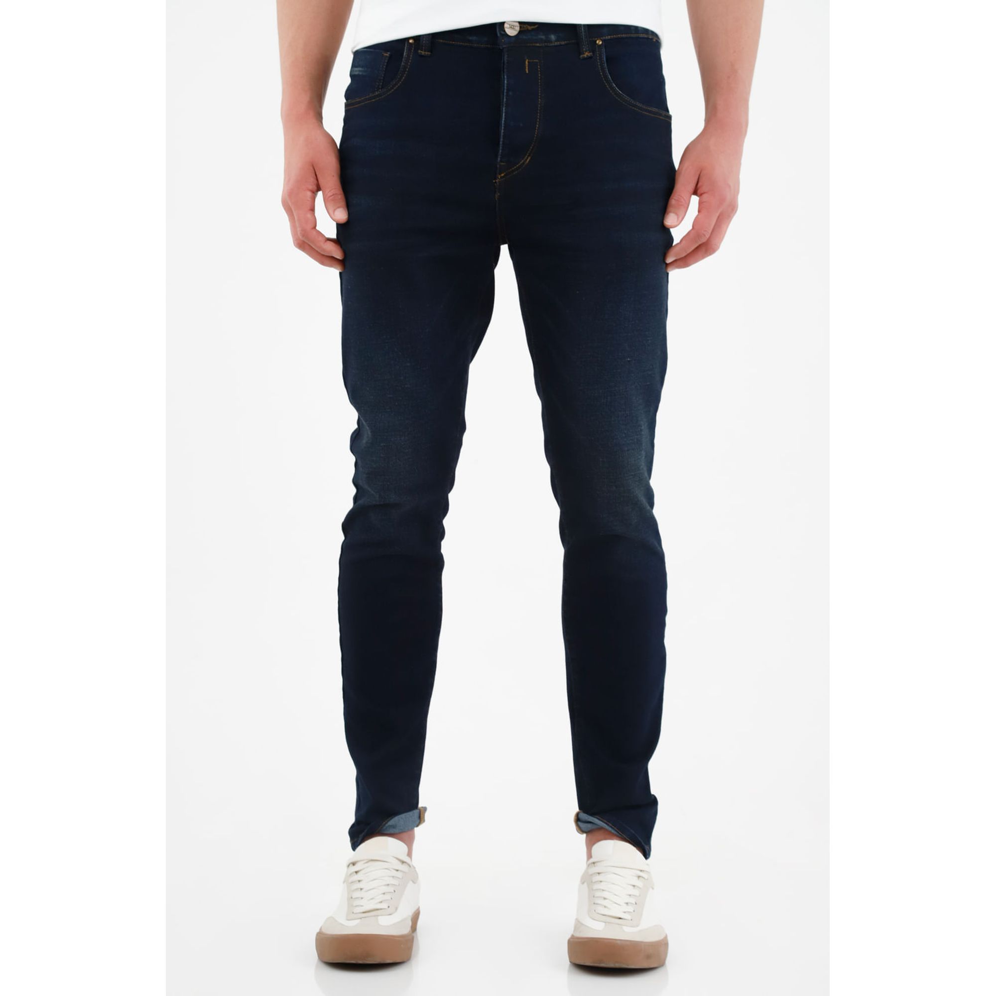 Jean Súper Skinny tono oscuro para hombre