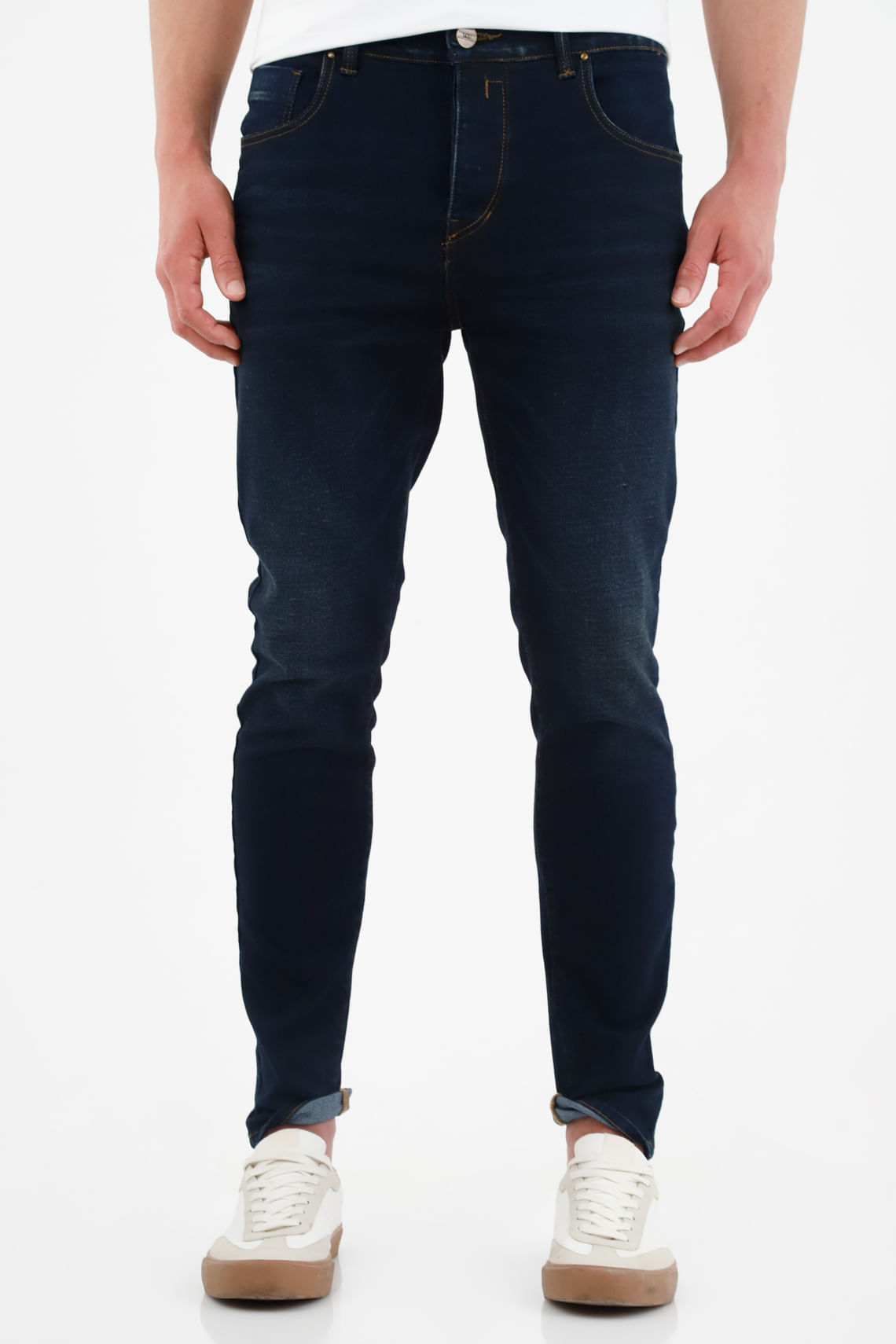 Jean Súper Skinny tono oscuro para hombre