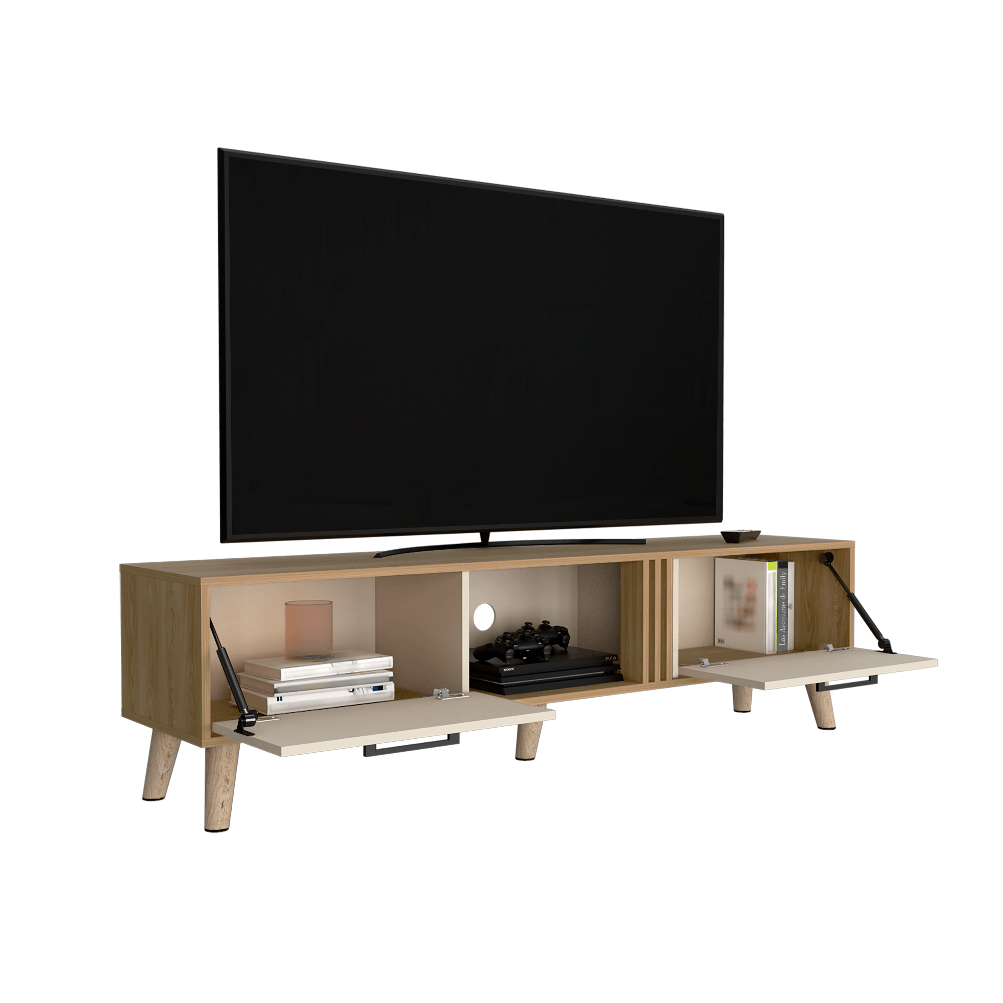 Mueble TV 70'' Vance 43X160 RTA Capri Fresno Europeo