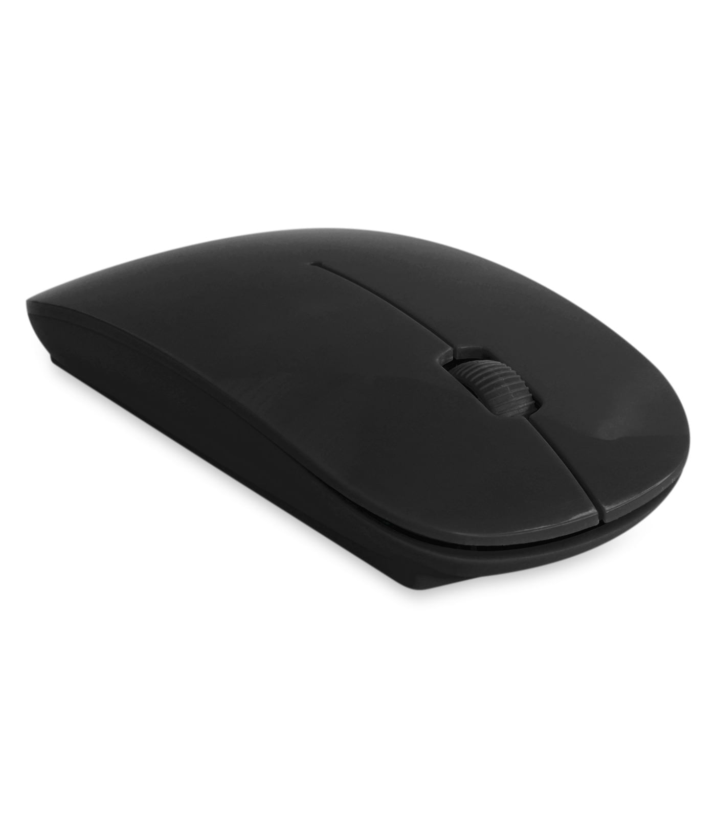 Mouse Plano Inalambrico USB Negro
