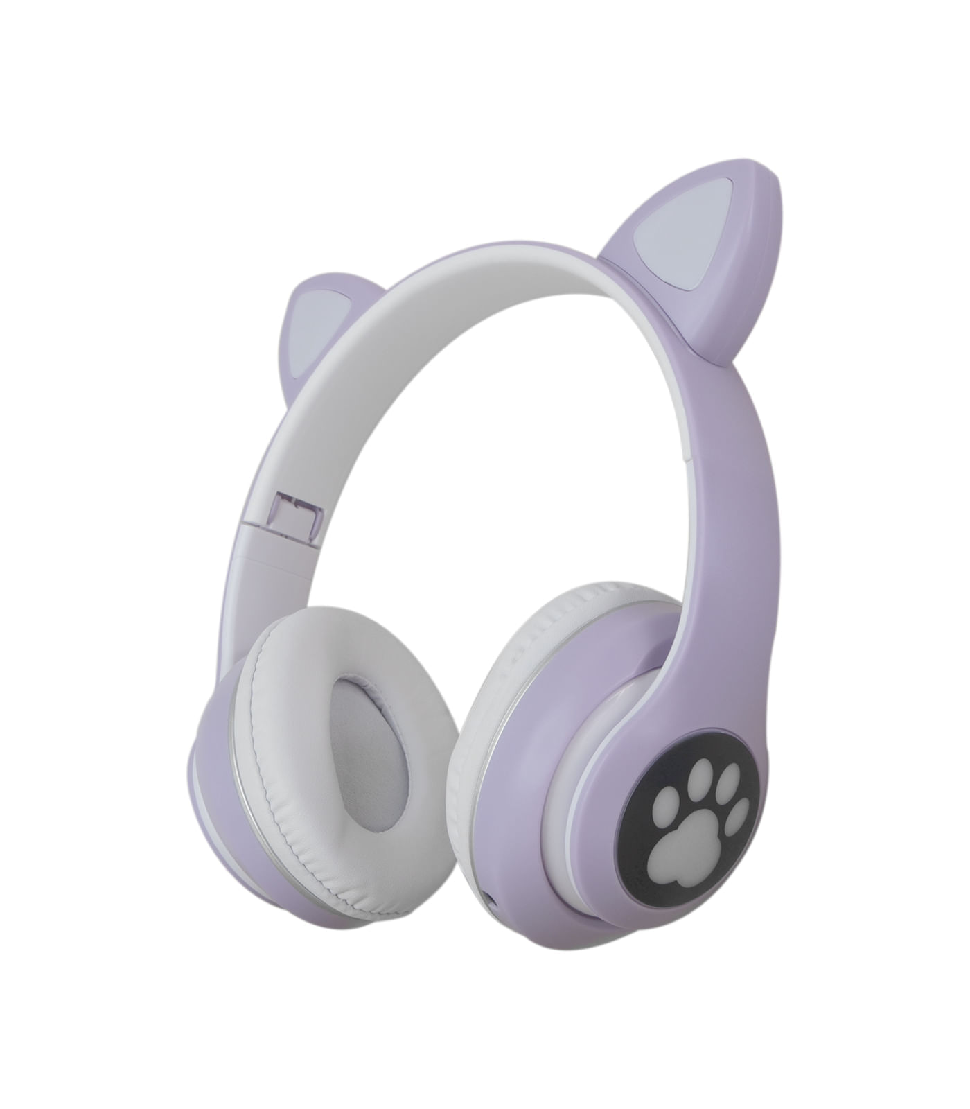 Diadema de Orejas de Gato con Bluetooth y Luces para Chicas Morado