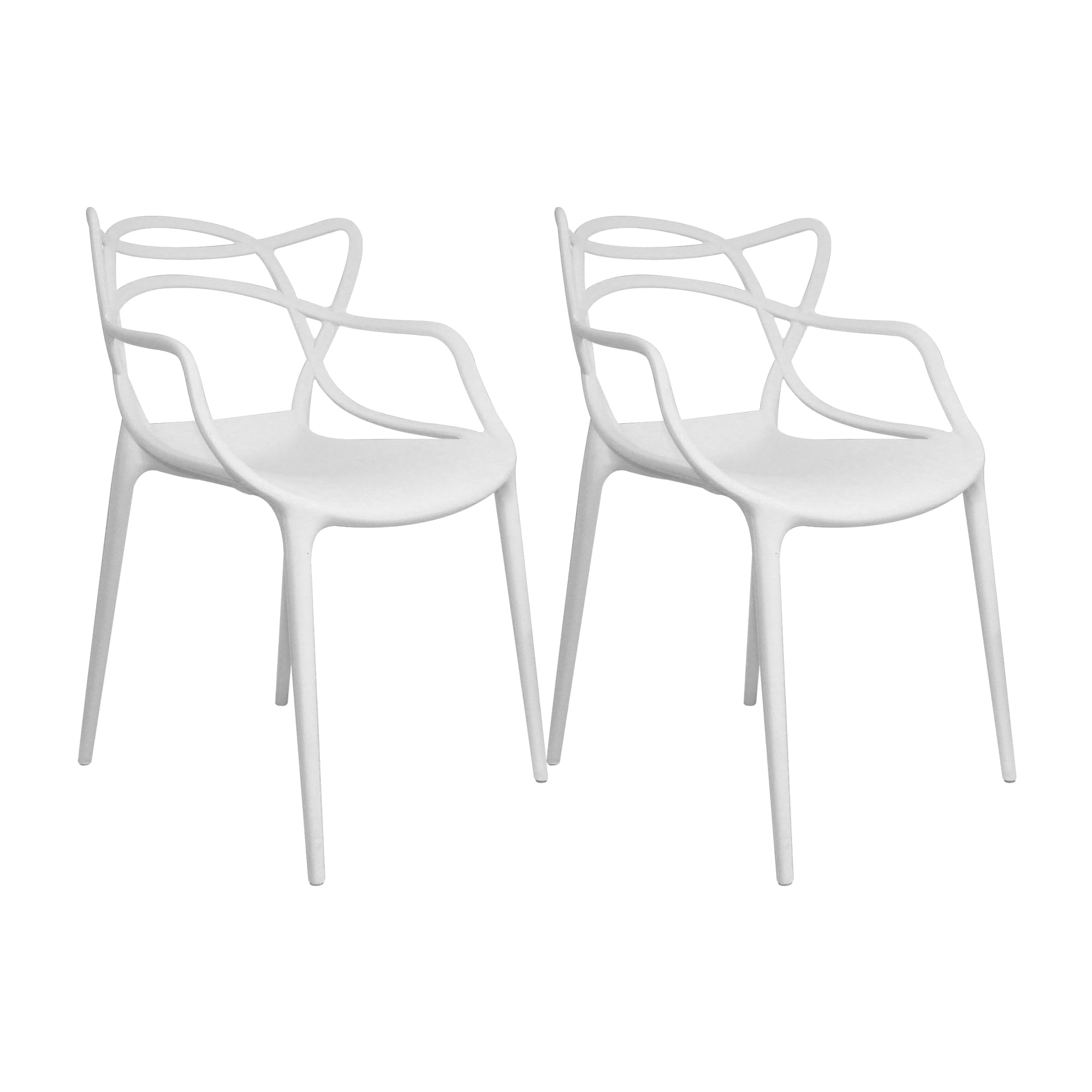 SET X 2 SILLAS SOLNA BLANCAS BOXBIT