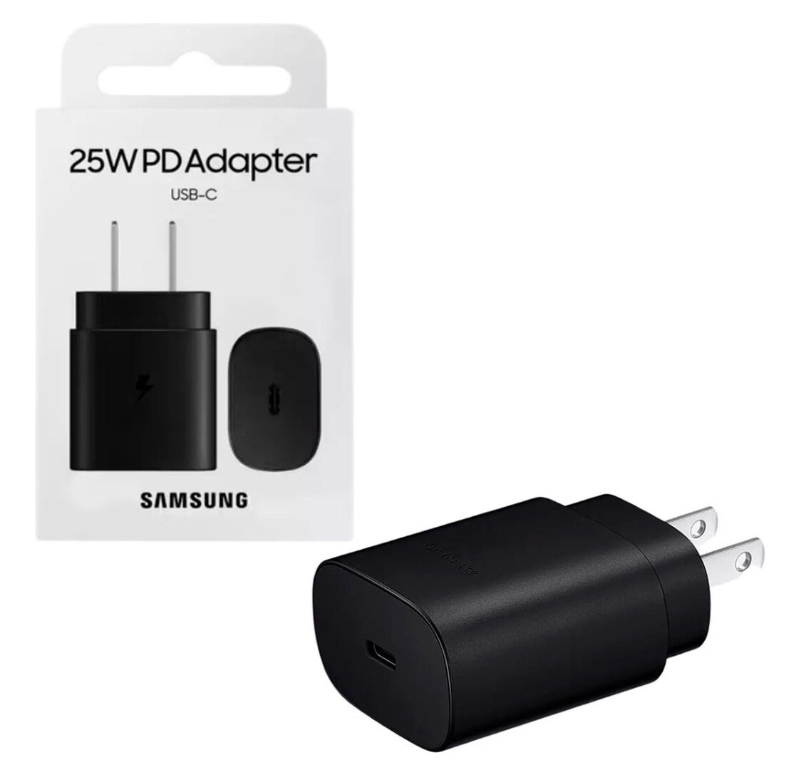 Cargador Carga Rapida Samsung 25W Tipo C Negro